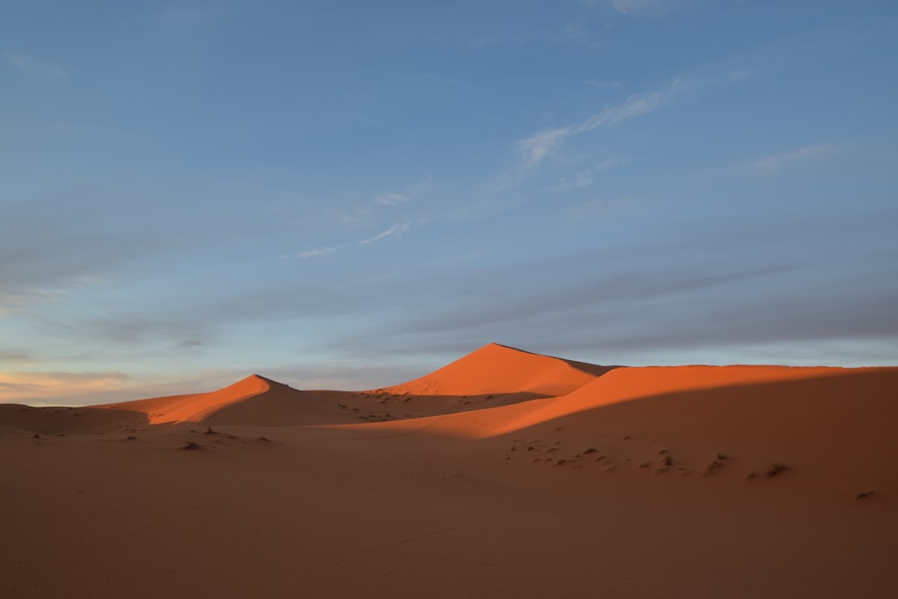 desert under cloudy sky