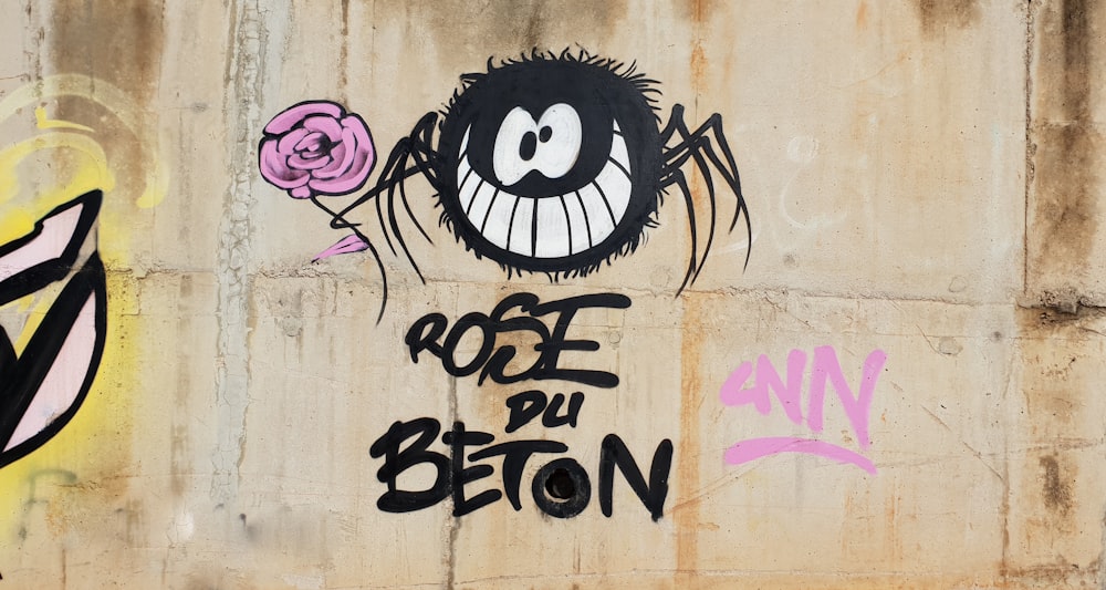 Rose Du Beton graffiti