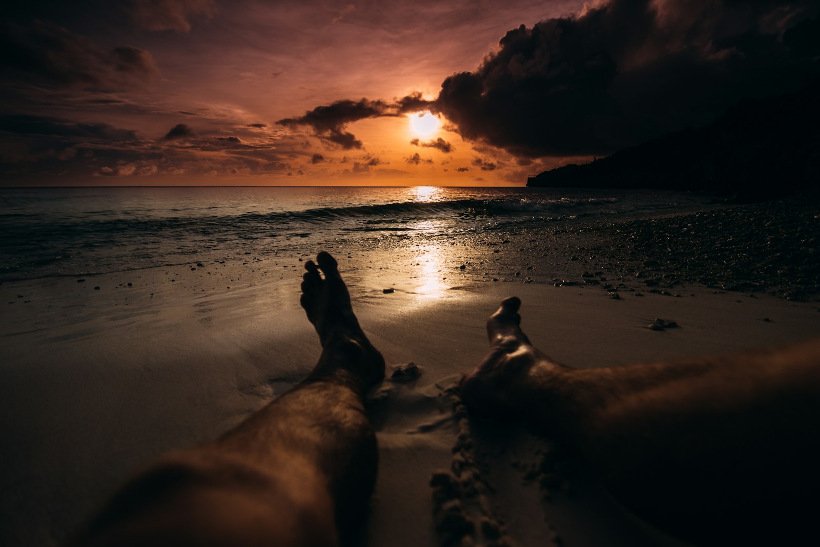 Sony a7R II + DT 0mm F0 SAM sample photo. Person lying on beach photography