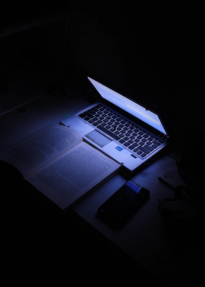 Laptop for online GP consultation