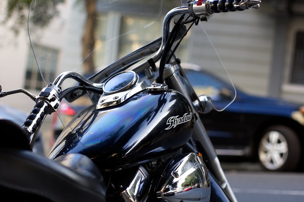selective focus photography of cruiser motorcycle
