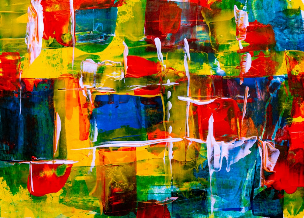 multicolored abstract painting