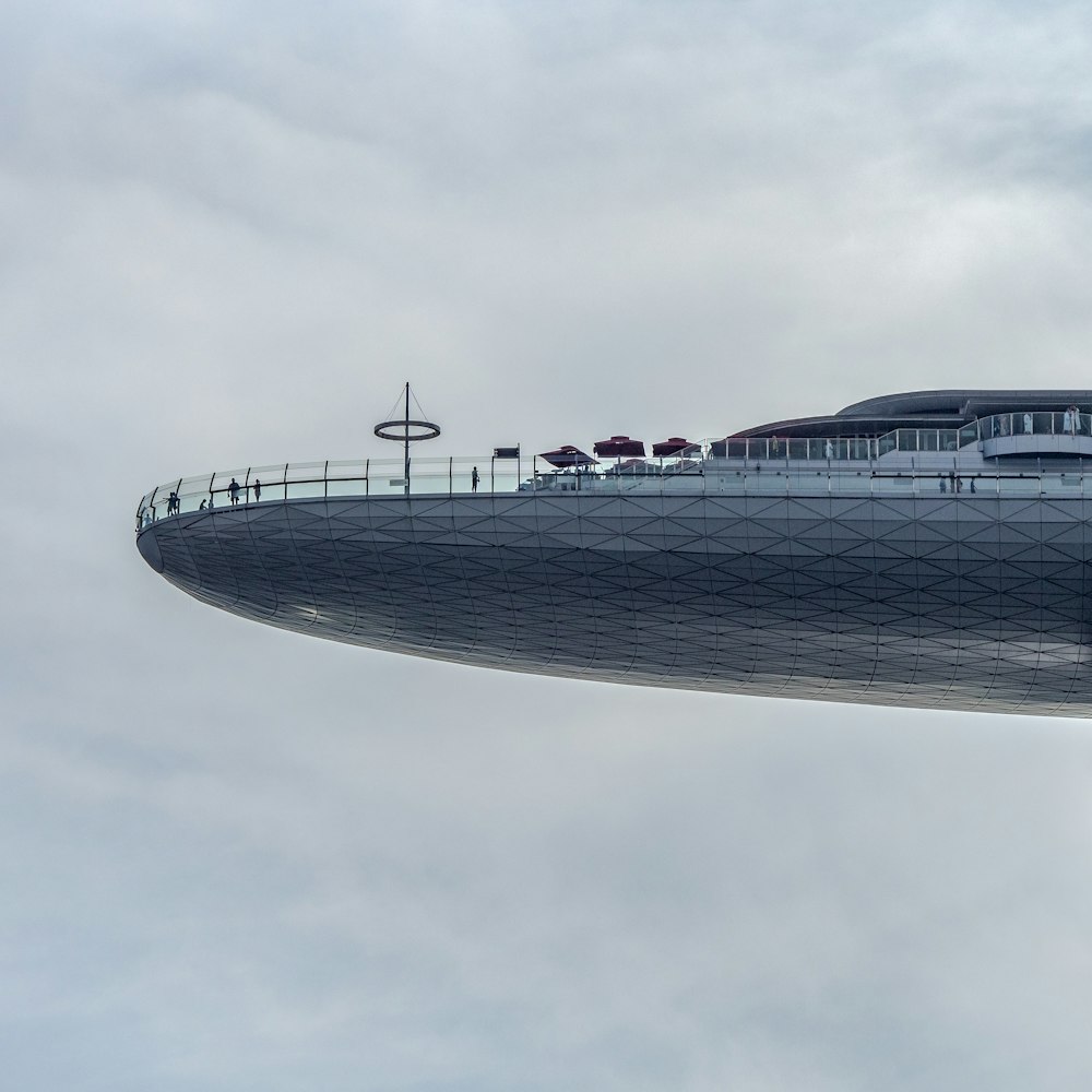 Marina bay building under gray sky