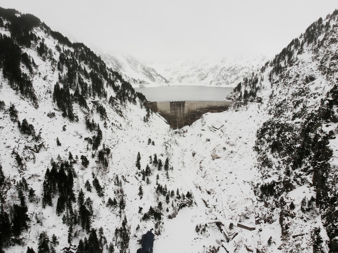 mountain covered by snow