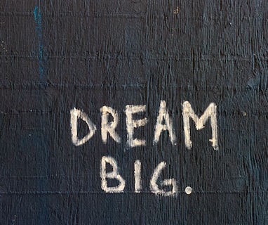 Dream Big text