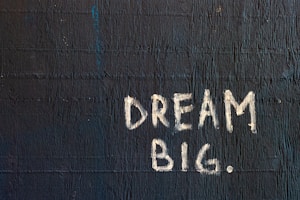 Dream Big text