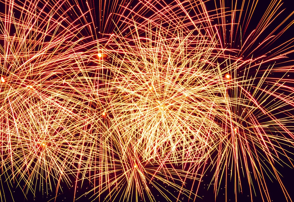 timelapse photo of fireworks