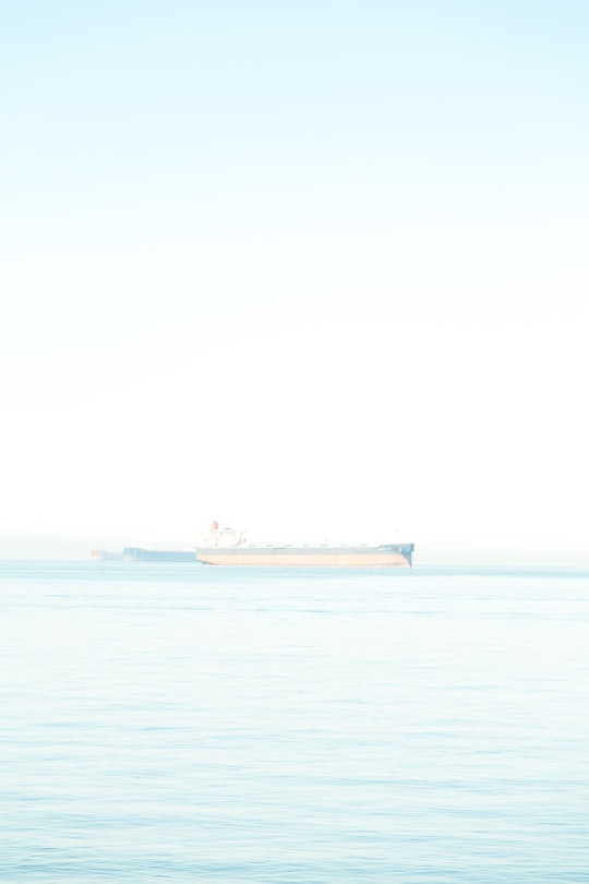 white and brown ship on sea during daytime in Vancouver Canada