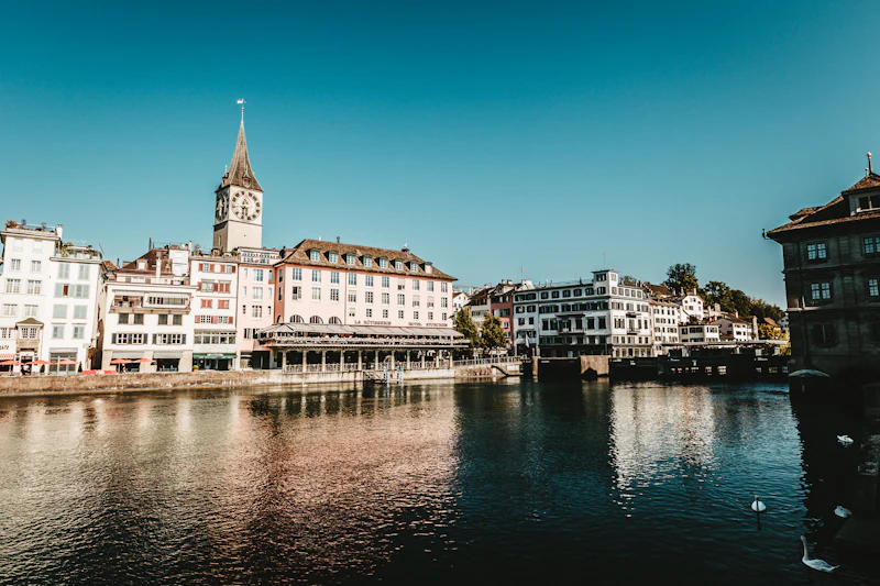Zurich Old Town waterfront, Switzerland