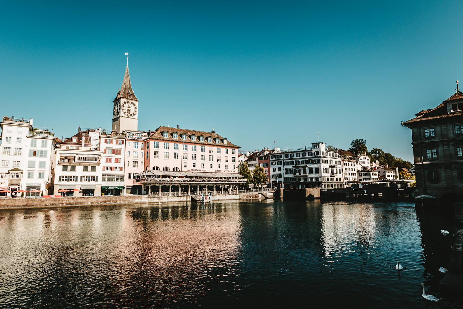 Zurich's Old Town along the Limmat River, Switzerland