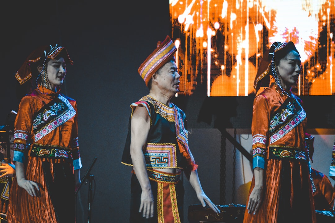 three person on stage