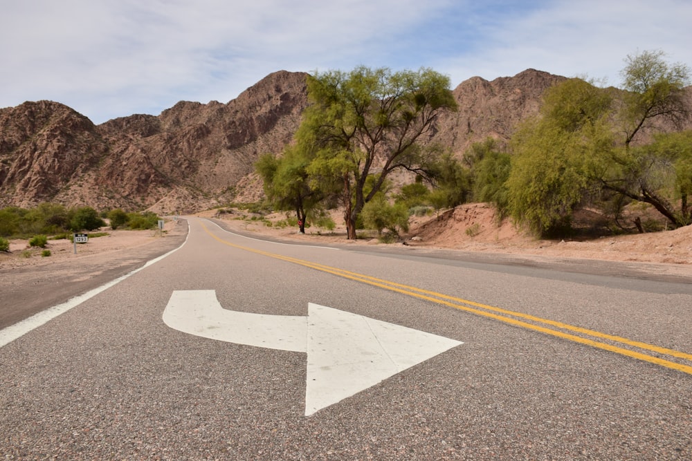 empty highway in desert