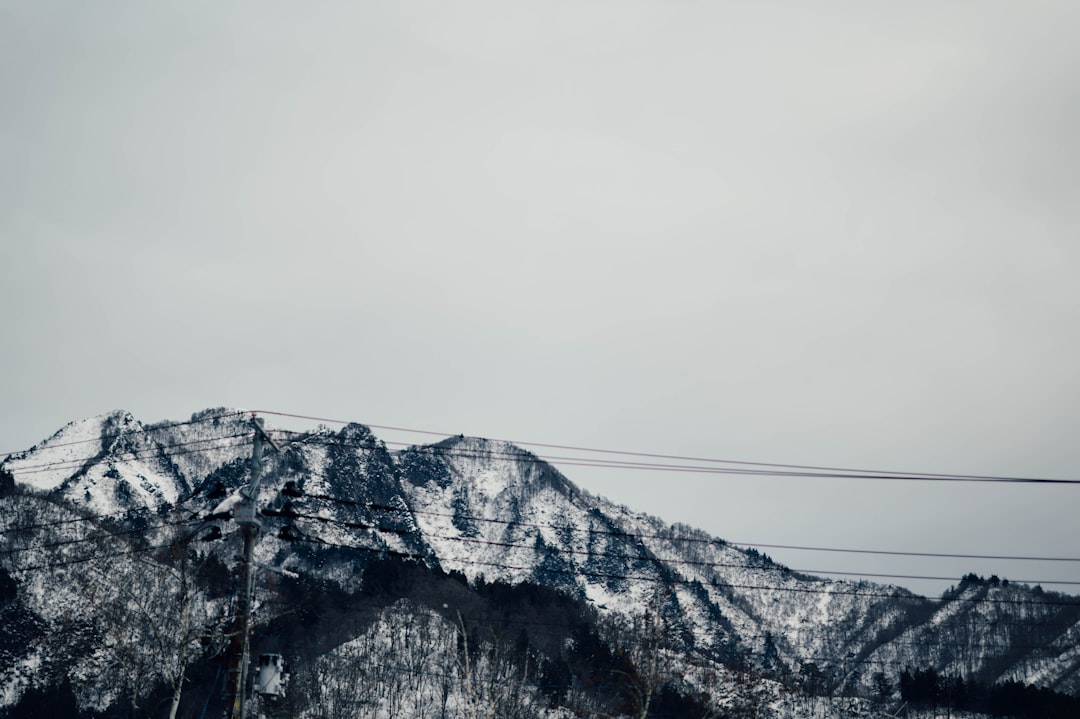 mountain covered by snow