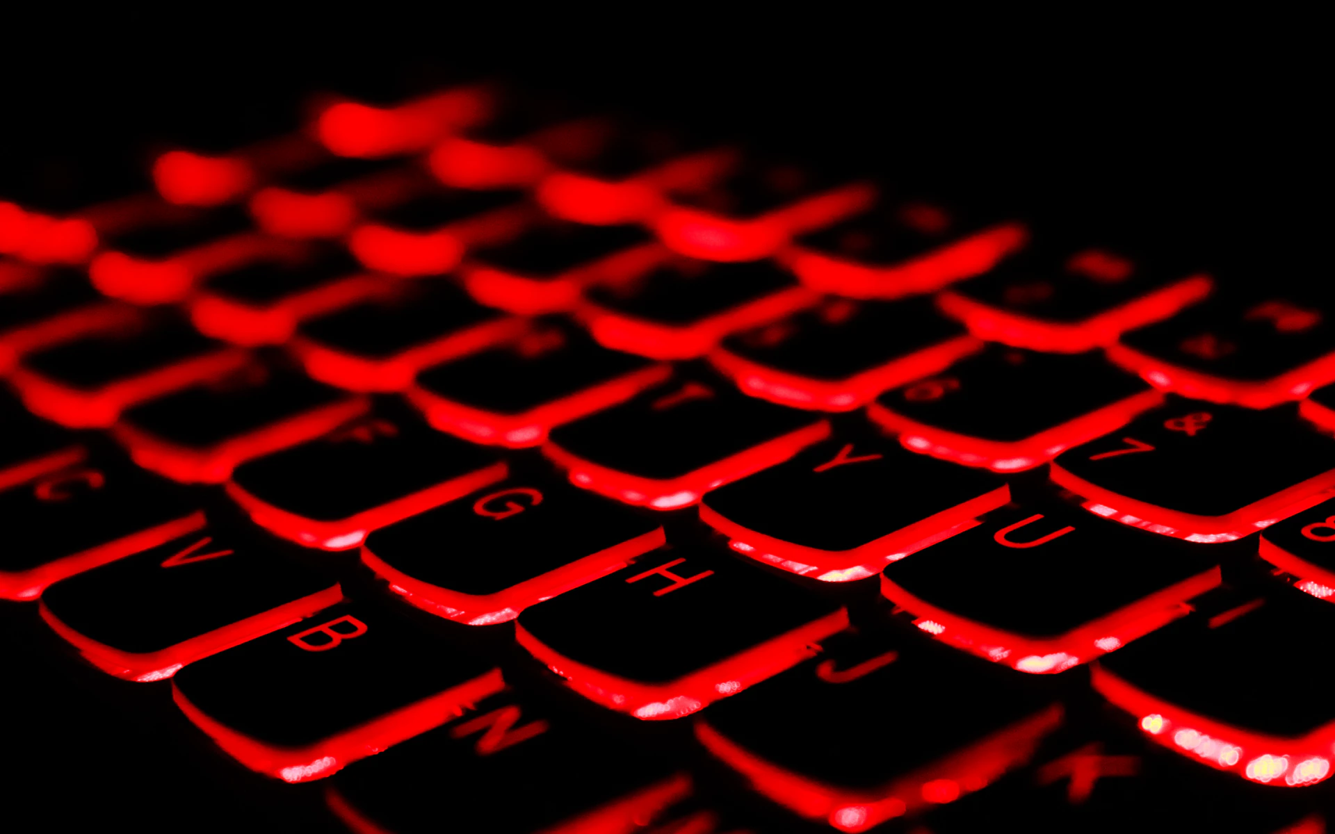 black and red laptop keyboard
