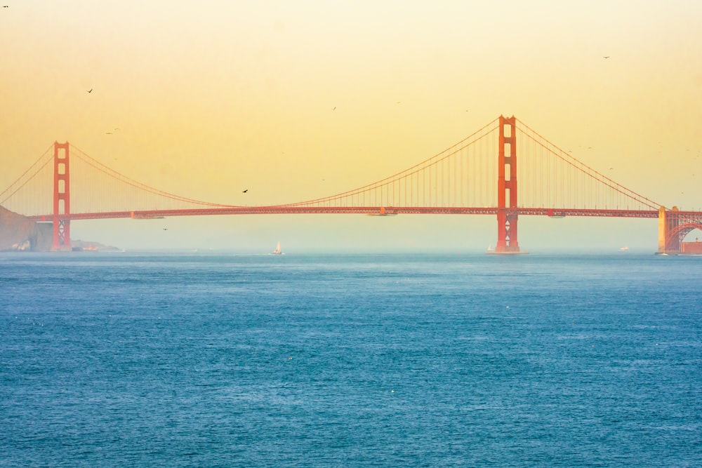 Golden Gate Bridge view from sea