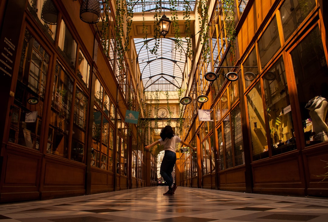 woman standing on pathway