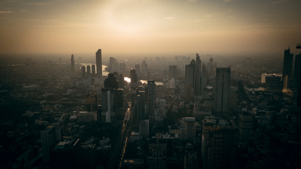 aerial photography of city at daytime