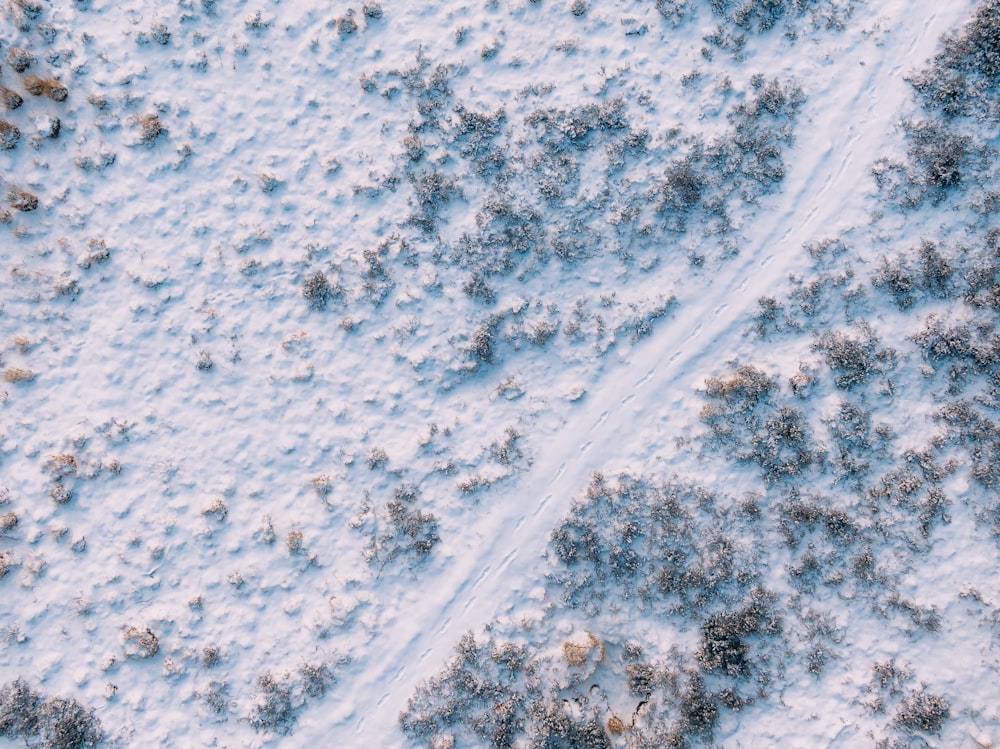 road covered by snow