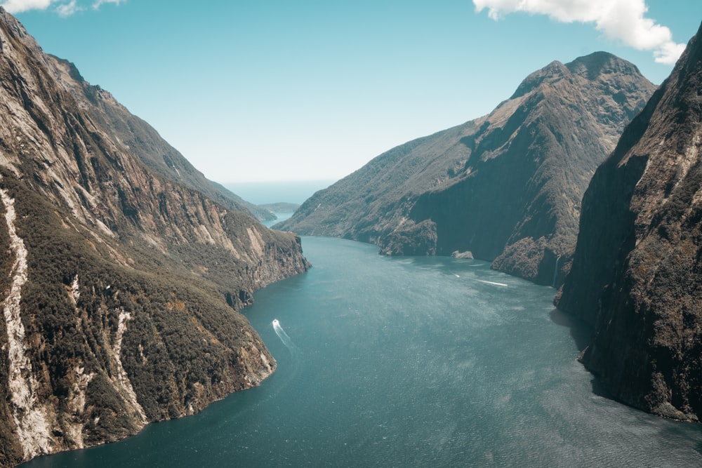 aerial photography of river during daytime