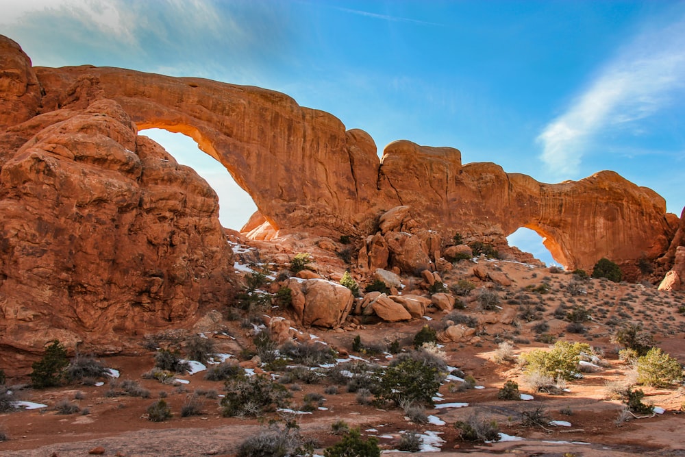 brown rock formations