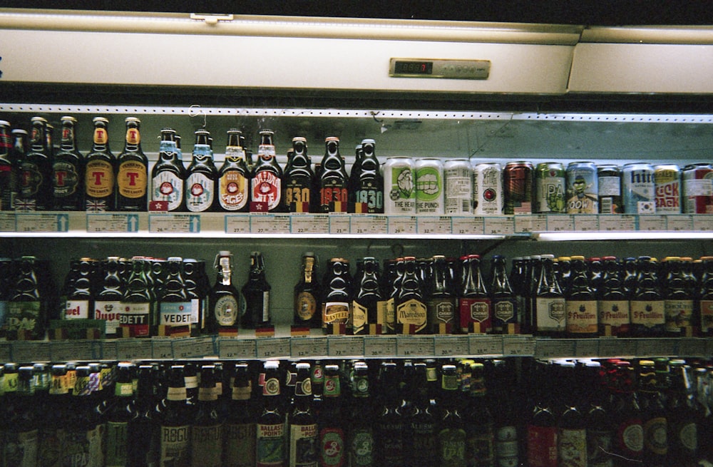 assorted-brand liquor bottles