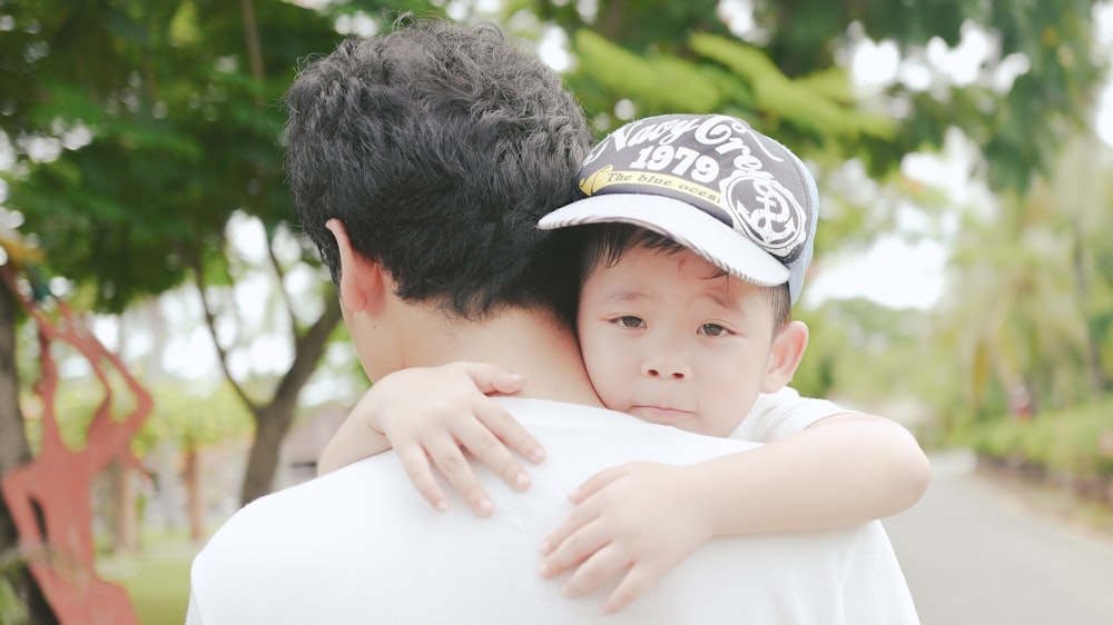 toddler wears gray fitted cap