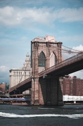 low angle photography of Brooklyn Bridge during daytime