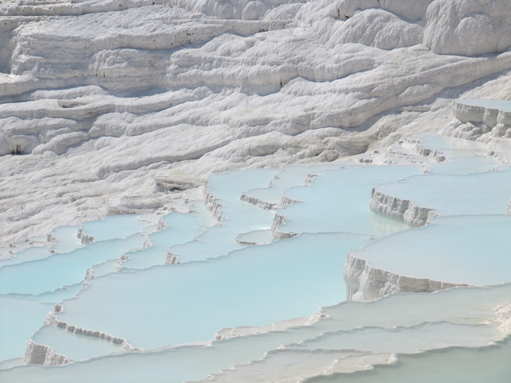 a large body of water surrounded by mountains