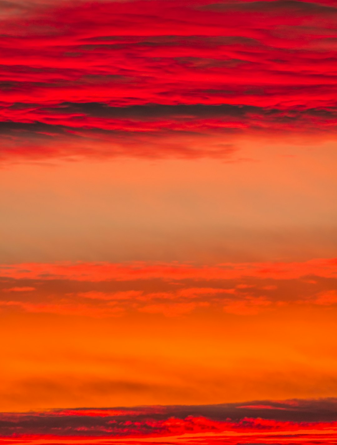 red and orange sky