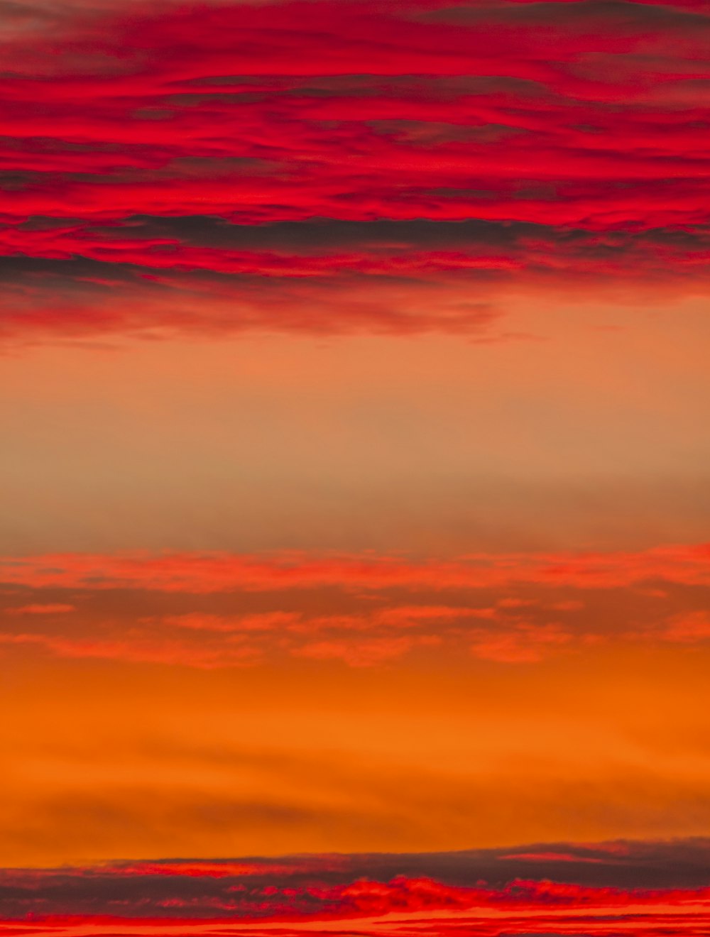 red and orange sky