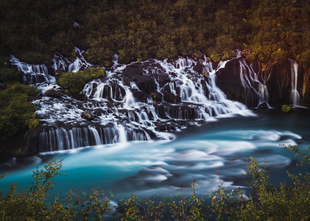 waterfalls during daytime