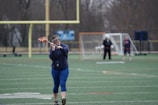 Little boy playing sports while wearing flexible protective eyewear.