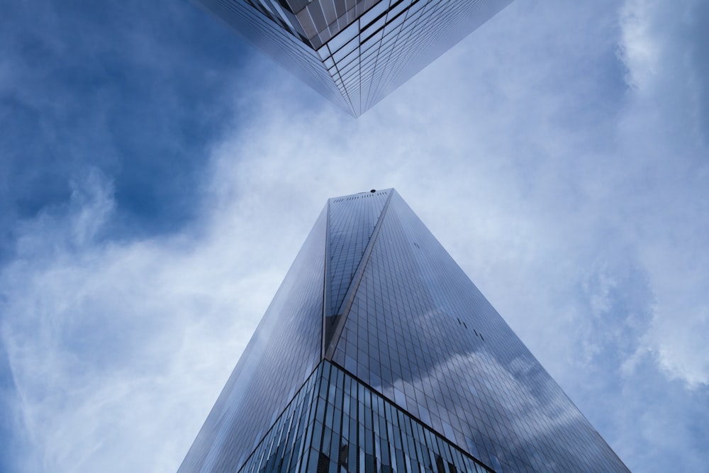 low angle photography of high-rise building