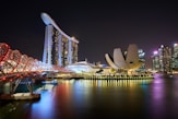 Marina Bay Sands and Hilex bridge, Singapore
