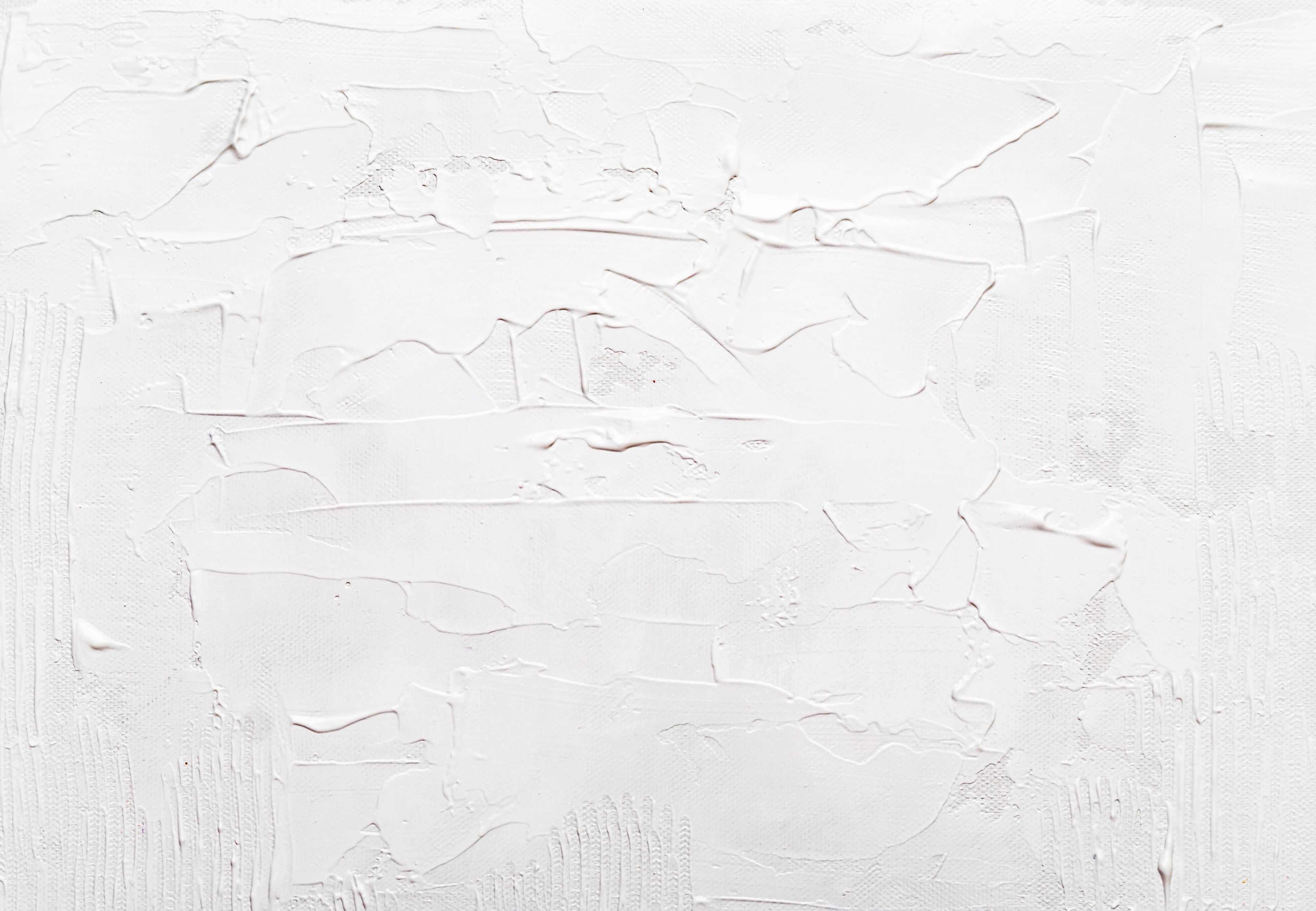White wall with fresh filler patches