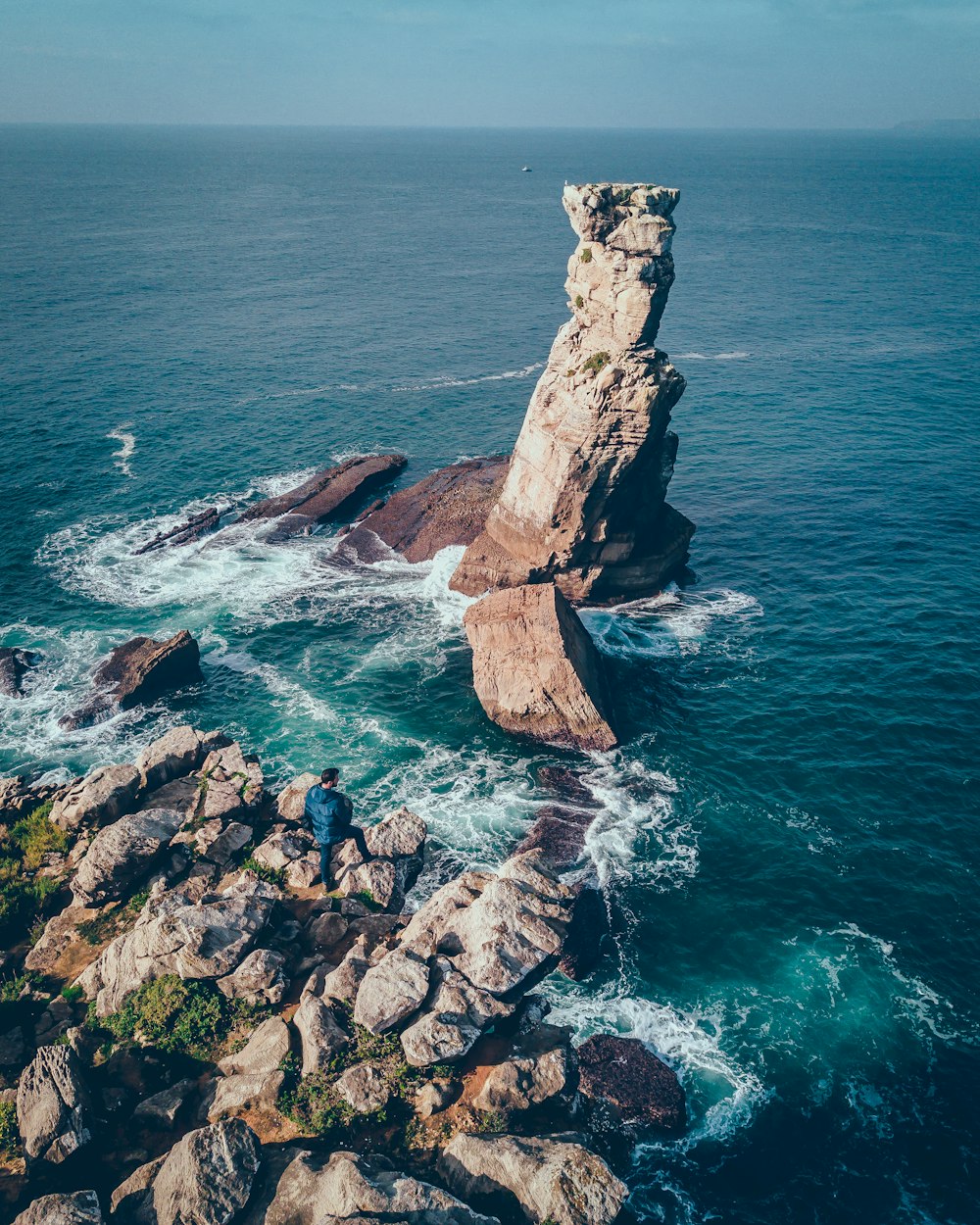 rock formation view on the ocean