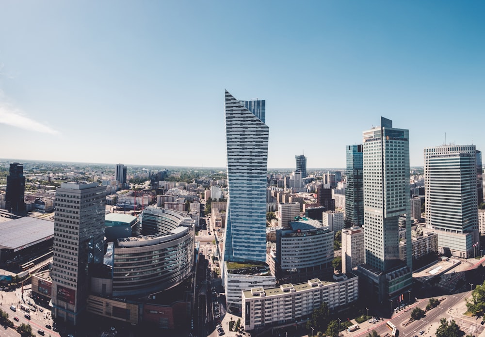 Fotografía del horizonte de edificios