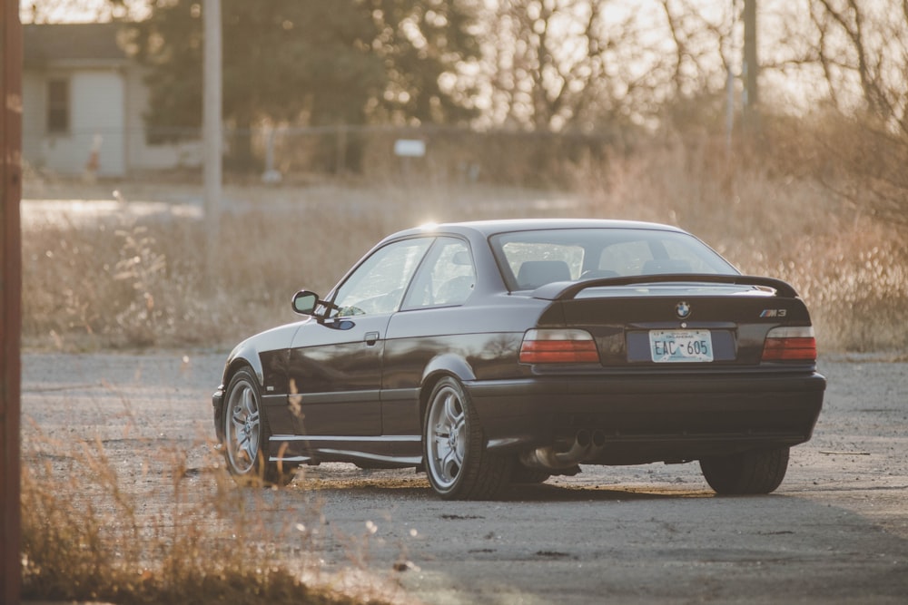 black BMW coupe