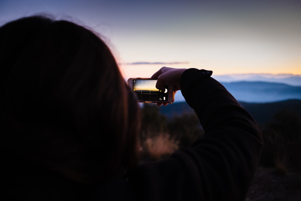 person using smartphone outdoor