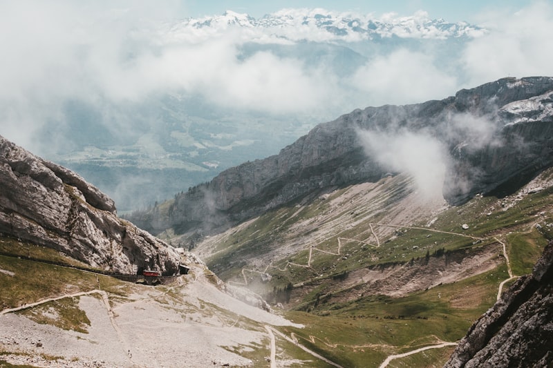 Mount Pilatus cogwheel railway Switzerland
