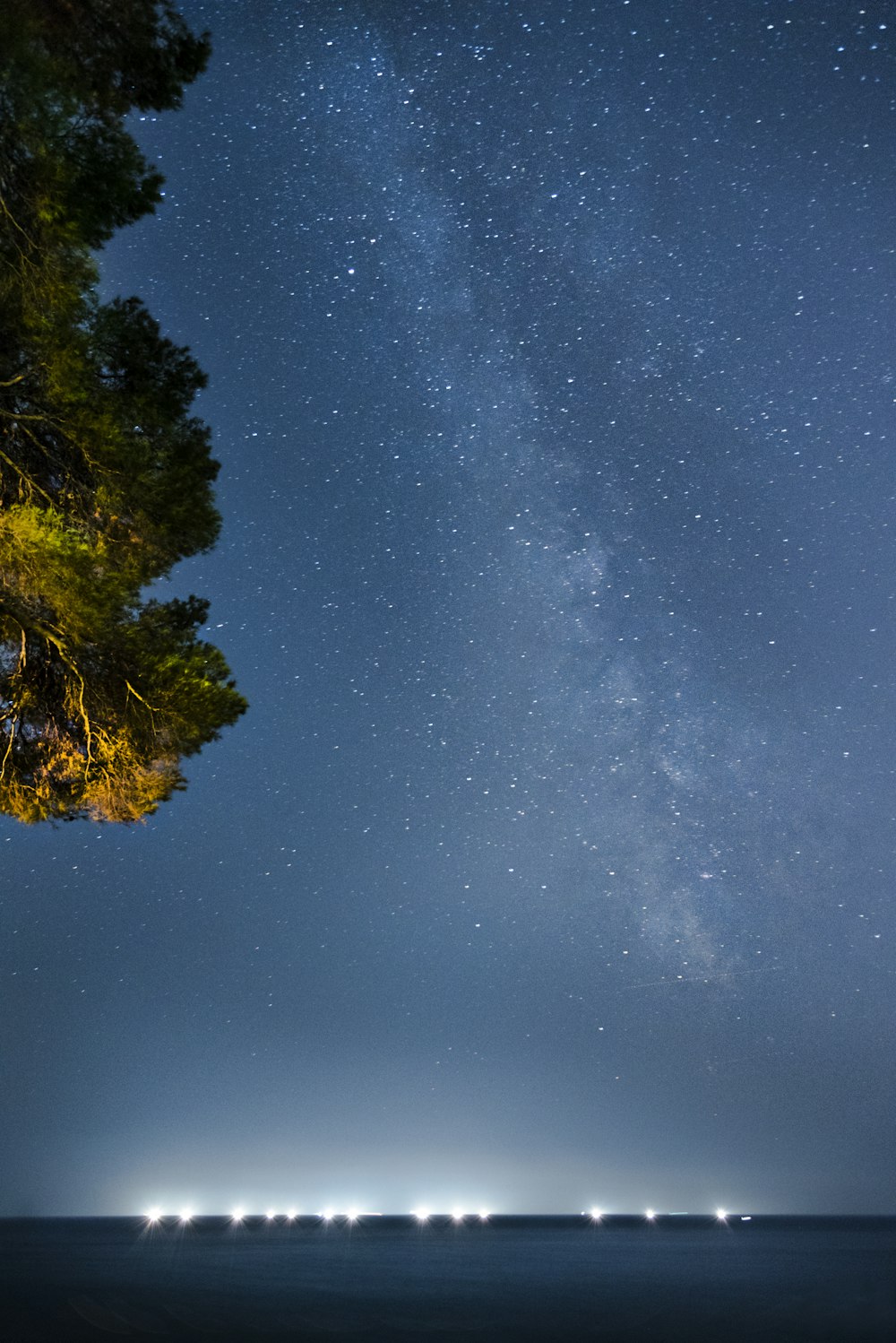 long exposure photography of stars