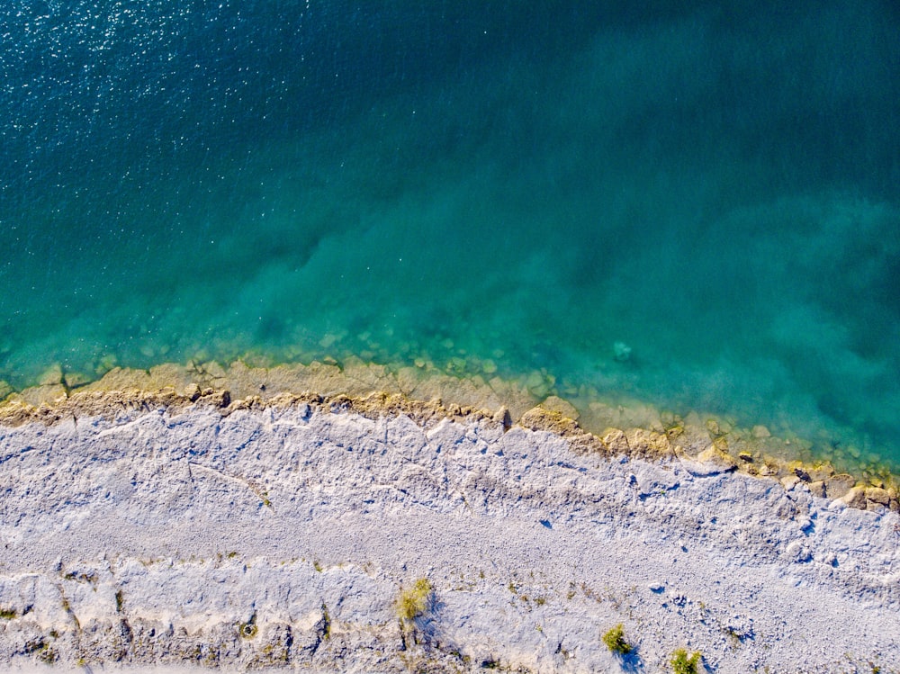 body of water and seashore at daytime