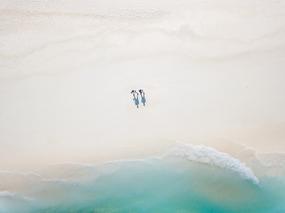 aerial photo of sea waves