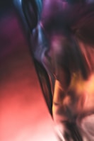 Abstract purple and black artwork blending comic and conceptual styles.