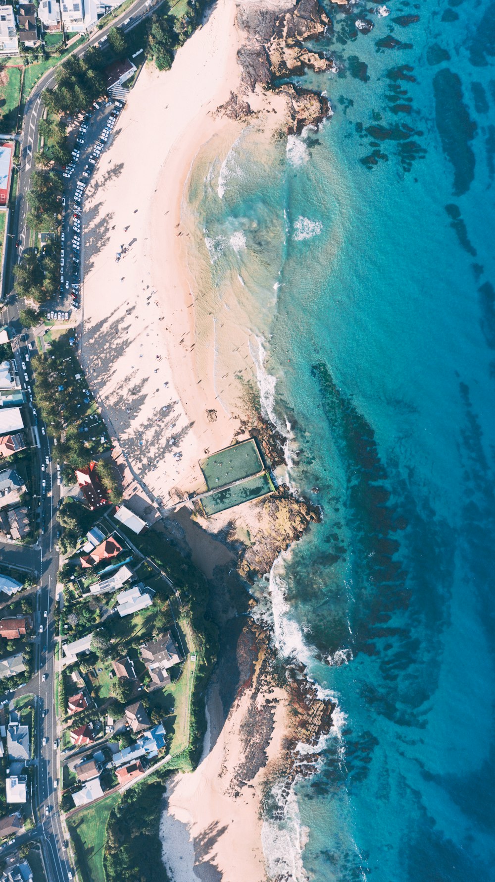 aerial photography of ocean