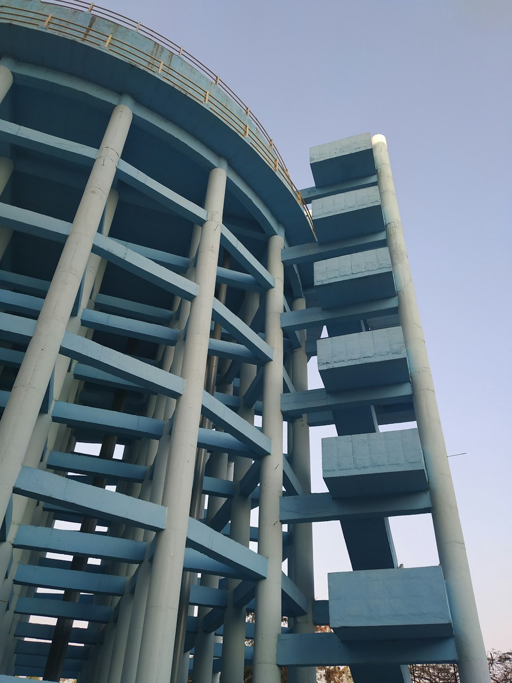 blue and white building during daytime