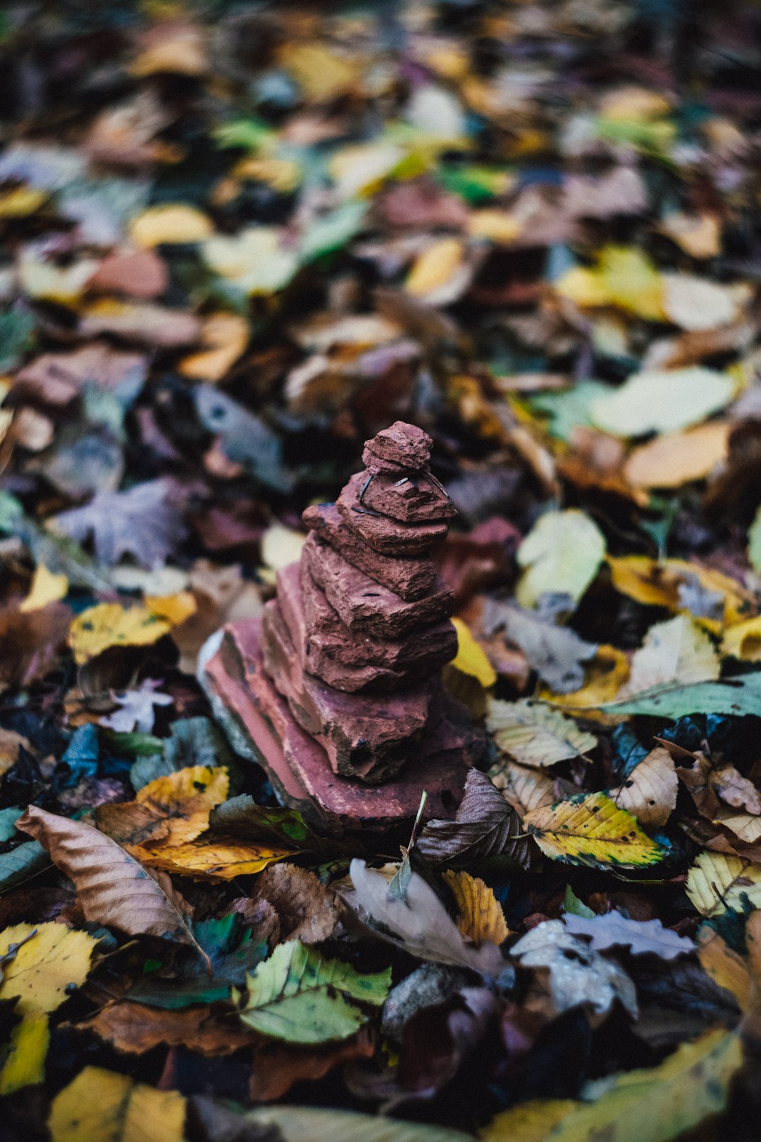 gray stone stack