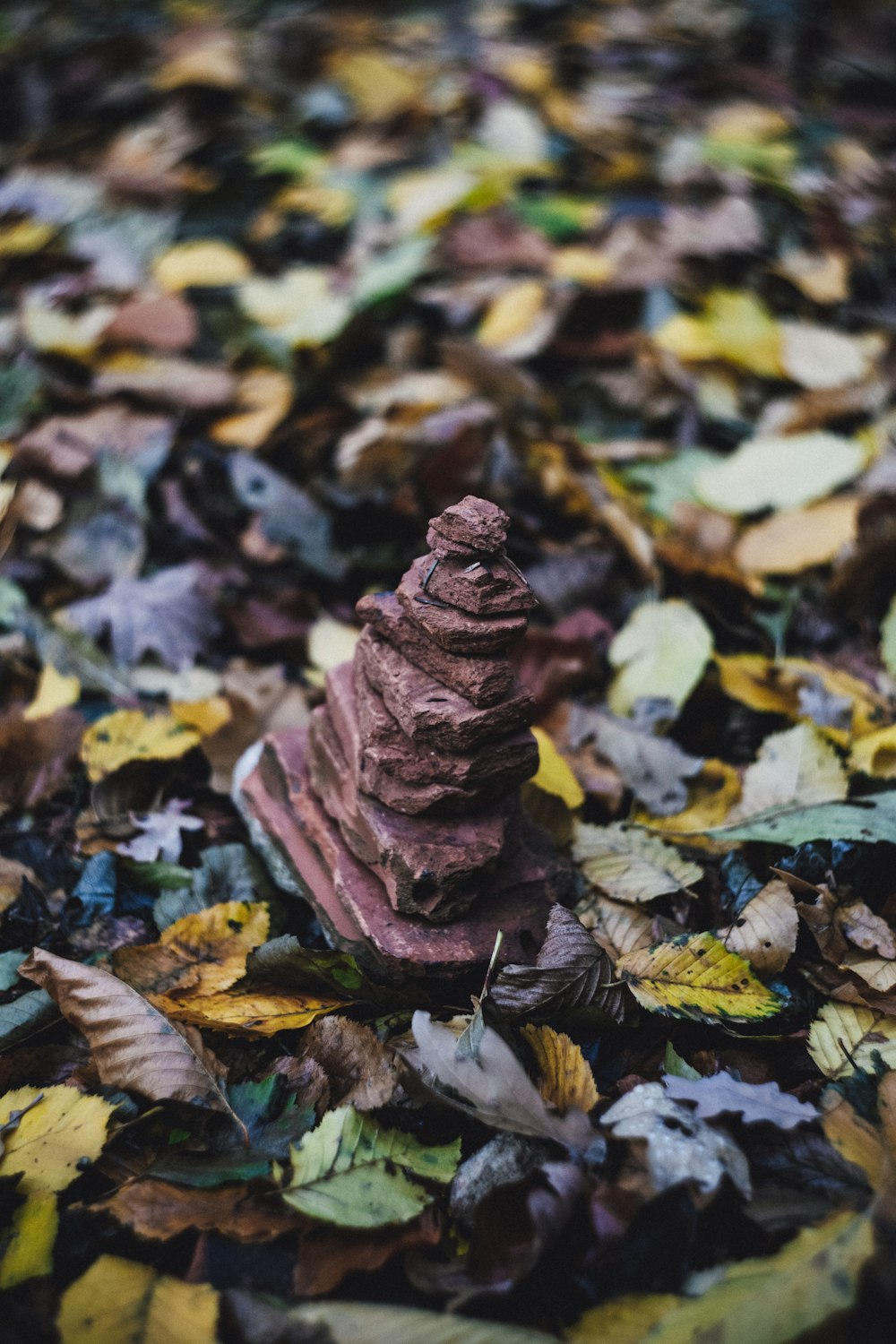 gray stone stack