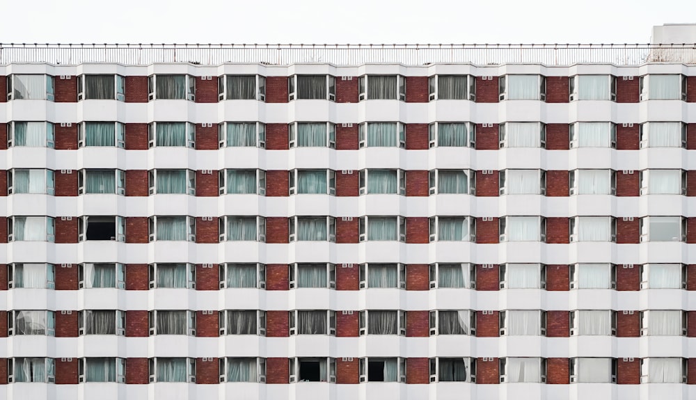 brown and white concrete building