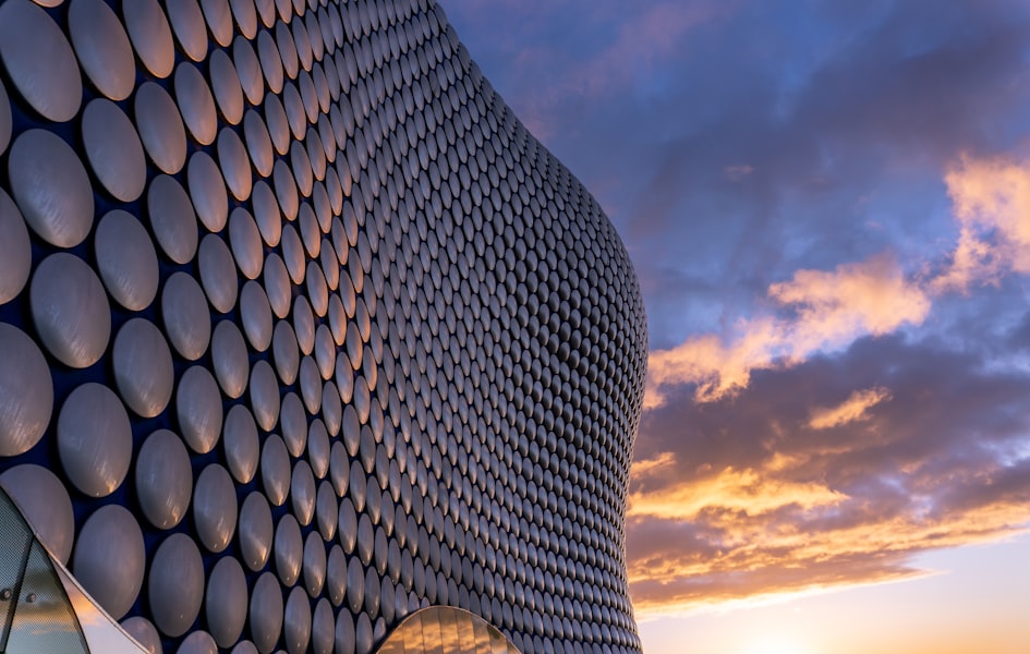 The distinctive circular architecture of Selfridges, Birmingham